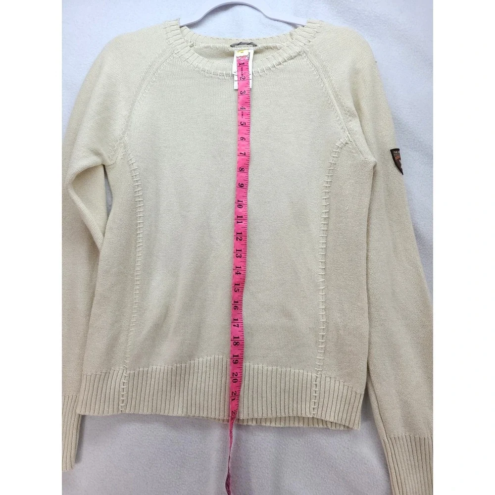 Vintage Tan‎ The North Face Mens Pullover Sweater Sleeve Patch L